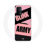 Coque pour Oppo A74 BTS ARMY Et Blackpink Blink Rose Noir