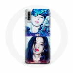Coque pour Samsung Galaxy A70 Blackpink Groupe K-pop Filles Lisa et Jisoo Lovesick girls poster the album