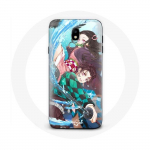 Coque pour Samsung Galaxy J7 2017 Tanjiro et Nezuko Demon Slayer Kimetsu no Yaiba Anime