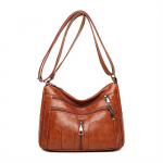 Moodne naiste Crossbody kott Naiste tikandiga stiilis PU-mesengerkotid Luksuslik disainer 2024. aasta talvine naiste vabaaja &otilde;lakott must