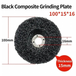 Lehtmetalli poleerimine roostevaba teras roostevaba autov&auml;rvi eemaldamine poleerimisratas nurklihvija tarvikud abrasiivt&ouml;&ouml;riist 1pcs must