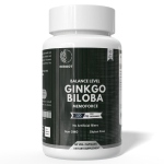 Ginkgo biloba lehtede ekstrakt 120 mg Kognitiivset tervist toetav m&auml;lu 60 kapslit Pack=180 capsules black
