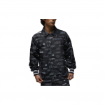 Jordan T&auml;hestiku Prindiga Varsity Jakk Meeste &Uuml;ler&otilde;ivad Must DX9739-045 M