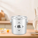 Teraviljakonteiner, riisi hoiukast, toidu&auml;mber, &otilde;hukindel kanister koju, k&ouml;&ouml;gilett Style A