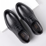 Meeste nahast jalatsid &auml;ri ametlik nahast pehme tald, pehme pind Briti vabaaja nahast kingad 38 must