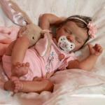 Armsad 18-tollised reborn Dolls Twin T&auml;is vin&uuml;&uuml;list/riidest kehaga vasts&uuml;ndinud beebide nukk suletud silmadega T&otilde;elise v&auml;limusega taass&uuml;ndinud v&auml;ikelapse t&uuml;druku nukud lapse s&uuml;nnip&auml;evakingitus Cloth body