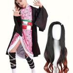 Jaapani Loomat&uuml;druku Cosplay Kost&uuml;&uuml;mide Komplekt, Kleit + Parukas Komplekt, Laste Riided Halloweeni Kingitus 4-5Y