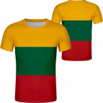 Leedu riigi embleemi lipu T-s&auml;rk 3D prindiga Harajuku vabaaja kaelaga l&uuml;hikeste varrukatega T-s&auml;rgid Meeste r&otilde;ivad Meeste Camisetas XXXL