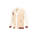 PUMA Team Badge V-kaelusega jakk kontrastse logotr&uuml;kiga Vabaaja kootud unisex jakk Khaki 677374-67 L