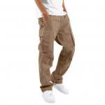 Meeste lastip&uuml;ksid elastse v&ouml;&ouml;kohaga, vintage l&otilde;ige, laiad, mitme taskuga, ameerika stiilis, pehmed, hingavad, t&auml;navamood, igap&auml;evane sport, t&auml;navariided XL khaki