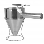 Tassikoogi pannkoogitaigna valmistamise lehtri jaotur roostevabast terasest riiuliga kaheksajala palli t&ouml;&ouml;riistad k&ouml;&ouml;gitarvikud h&otilde;be