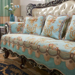 Žakardist diivanikate Euroopa luksuslik Nelja hooaja universaalne diivanipadi Tikandiga Libisemisvastane 1/2/3/4-kohaline sektsiooniline libisemisvastane kate Armrest 50x60cm