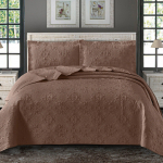 Luksuslik &uuml;hev&auml;rviline tepitud voodikate 3osalise komplektina Voodilina ja padjap&uuml;&uuml;ri komplekt Kuninga ja Kuninganna suurusega Voodikate Reljeefne voodikate 3pcs set 220x240cm
