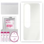 apgo MATTE Protective Skin Sticker for the back compatible with Oppo A78 5G, Wrap Film, Hydrogel Film, Flexible, Soft TPU with positioning layer easy