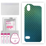 apgo Protective Skin Sticker for the back compatible with Cat S61, Wrap Film, Foil, Vinyl - Pattern Carbon Chameleon CAKA1