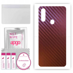 apgo skin sticker film foil vinyl for the BACK compatible with Oppo A31, scratch-resistant, easy to install - Carbon Chameleon CAKA5
