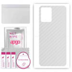 apgo Protective Skin Sticker for the back compatible with Realme Q5 Carnival Edition, Wrap Film, Foil, Vinyl - Pattern Transparent Carbon