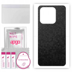 apgo Protective Skin Sticker for the back compatible with Honor X8A, Wrap Film, Foil, Vinyl - Pattern Black Honeycomb