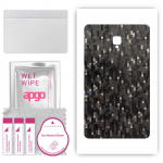 apgo Protective Skin Sticker for the back compatible with Samsung Galaxy Tab A 8.0 (2017), Wrap Film, Foil, Vinyl - Pattern Carbon Black Pixel
