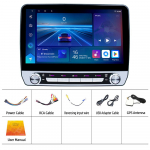 Android Car Radio multimeedia videopleier IPS 4-tuumalised intelligentsed s&uuml;steemid navigeerimine GPS 2din heli 2+64+fan+qled