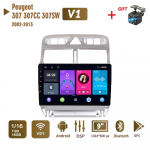 Android Auto Raadio Stereo Peugeot 307 307CC 307SW 2002-2013 jaoks 2 DIN Multimeedia Carplay Navigatsioon Autoradio GPS WIFI Peaseade 4+64GB 1+16GB