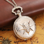 1 tk Fashion Classic meeste k&auml;ekellad kvartsist kaelakeega ripatsiga taskukell meestele, ideaalne valik kingituseks