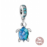 Chameleon Charms Fit Mood originaal k&auml;ev&otilde;rud 925 h&otilde;bedane tsirkoon kaheksajalg kilpkonna helmeste liblikas Firefly v&otilde;lu DIY ehete valmistamine PJT176
