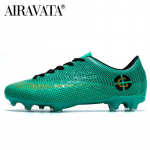 Suurused 31-48 Meeste jalgpallisaapad Laste spordijalatsid FG/TF Muru libisemisvastane treening Klambrid Jalgpall Futsal Tossud jalatsid 41 kuld/roheline