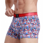 Uus meeste puuvillatr&uuml;kiga bokserp&uuml;ksid tide meeste hingav nelja nurgaga l&uuml;hike aluspesu pea L