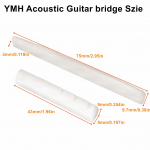 Miwayer Guitar Bone Bridge Mutter ja sadul 1 paar 6-12 keelsele akustilisele v&otilde;i klassikalisele kitarrile