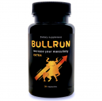 Bullrun Extra supplement supporting enlargement male vitality 30 capsules 30caps