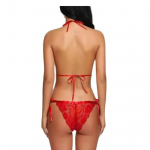 Ladysta naiste pitsist Teddy Body &ndash; &uuml;hes t&uuml;kis pesu V-kaelusega &ouml;&ouml;pesu &ndash; vaba suurus (S/M/L) Free Size (S/M/L) punane