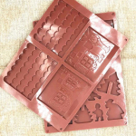 2 tk/pakk DIY j&otilde;ulupiparkoogimaja silikoonvorm &scaron;okolaadifondant koogivorm isetegemise k&uuml;psised Chocolate color