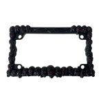 Mootorratta plastikust h&otilde;bedane/must numbrim&auml;rgi raamid Mootorratta numbrim&auml;rgi hoidja numbrim&auml;rgi kate USA jaoks C