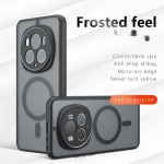 Magsafe'i magnetilise juhtmevaba laadimise matt&uuml;mbris jaoks Huawei Honor Magic6 Magic 6 Pro 5G p&otilde;rutuskindel akr&uuml;&uuml;list t&auml;iskate Kaitse k&otilde;va tagakaane magici 6 pro must