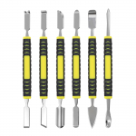 6 tk metallist raudkangi komplekt, mis on avanemise parandust&ouml;&ouml;riist tahvelarvuti avamise t&ouml;&ouml;riist V&auml;ike metallist spudger Suurep&auml;rane avamiseks