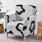 Banketi tugitooli katted Prinditud venivad diivanikatted elutuppa libisemisvastased pehmed katted, lapsed lemmikloomad, m&ouml;&ouml;blikaitse