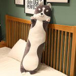 Pikad Haski pl&uuml;&uuml;sist m&auml;nguasjad Cartoon magamispadi Nukud T&auml;idisega pehme looma koera padi lastele t&uuml;drukutele kingitused 70cm