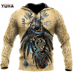 Eagle/ Raven Tattoo Vegvisir Red 3D All Over Printed Meeste pusa ja kampsun Unisex lukuga kapuutsid vabaaja dressid L