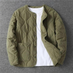 Meeste S&uuml;gisene ja Talvine Retro Kerge Jakk &Uuml;hev&auml;rvilise Sirge &Auml;&auml;rega Soe Mantel 4XL roheline