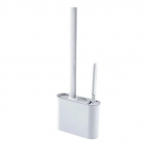 2 &uuml;hes hingav silikoonist tualettpintsel tualetipoti puhastamiseks koos hoidikuga p&otilde;randale, vannitoatarvikute komplektid puhas