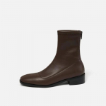 Disainer Vintage Ruudukujulise ninaga Naiste Slim Pahkluu Saapad Mood Elegantsed T&otilde;mblukud Kingad S&uuml;gis Venivad Naiste L&uuml;hikesed Saapad 35