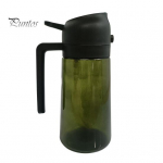 470 ml 2-in-1 &otilde;lidosaator, toiduklassi BPA vaba lekkekindel suure mahutavusega &otilde;lipihusti hoiupudel koos k&auml;epidemega kollane