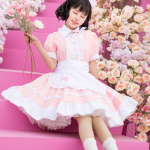 Crossdressing Halloweeni kost&uuml;&uuml;mid meestele Naistele Suures suuruses Sissy Maid Uniform Anime Cosplay Sweet M roosa