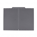 Silikoonist n&otilde;udekuivatusmatt k&ouml;&ouml;gileti jaoks, libisemiskindel, kuumakindel, sisseehitatud &auml;ravooluga, kokkupandav kuivatusmatt, kohvikannimatt Square