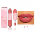 18 Colors 2 in 1 Matte Lipstick Liquid Purple Lip Glaze Double Head Lip Makeup Lasting Waterproof Velvet Sexy Dark Red Lipsticks 01