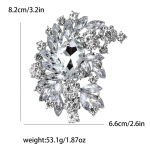 Aafrika Premium sulamist suur klaasist pross, vanamoodne naiste kampsun sall pross, kaunistusn&otilde;el