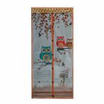 Vastupidav &ouml;&ouml;kullilehe s&auml;&auml;sevastane k&auml;ed-vabad magnetiline uksekardin suvev&otilde;rk 90x210cm &scaron;okolaad