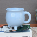 Creative Boiler Mug Portselanist pada Cup Festival Kingitus 3D keraamilised kruusid 401-500ml sinine