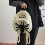 Naiste gooti seljakott High Street Vintage Lamb Chic mini seljakott naistele Retro Harajuku valge koolikott Esteetiline